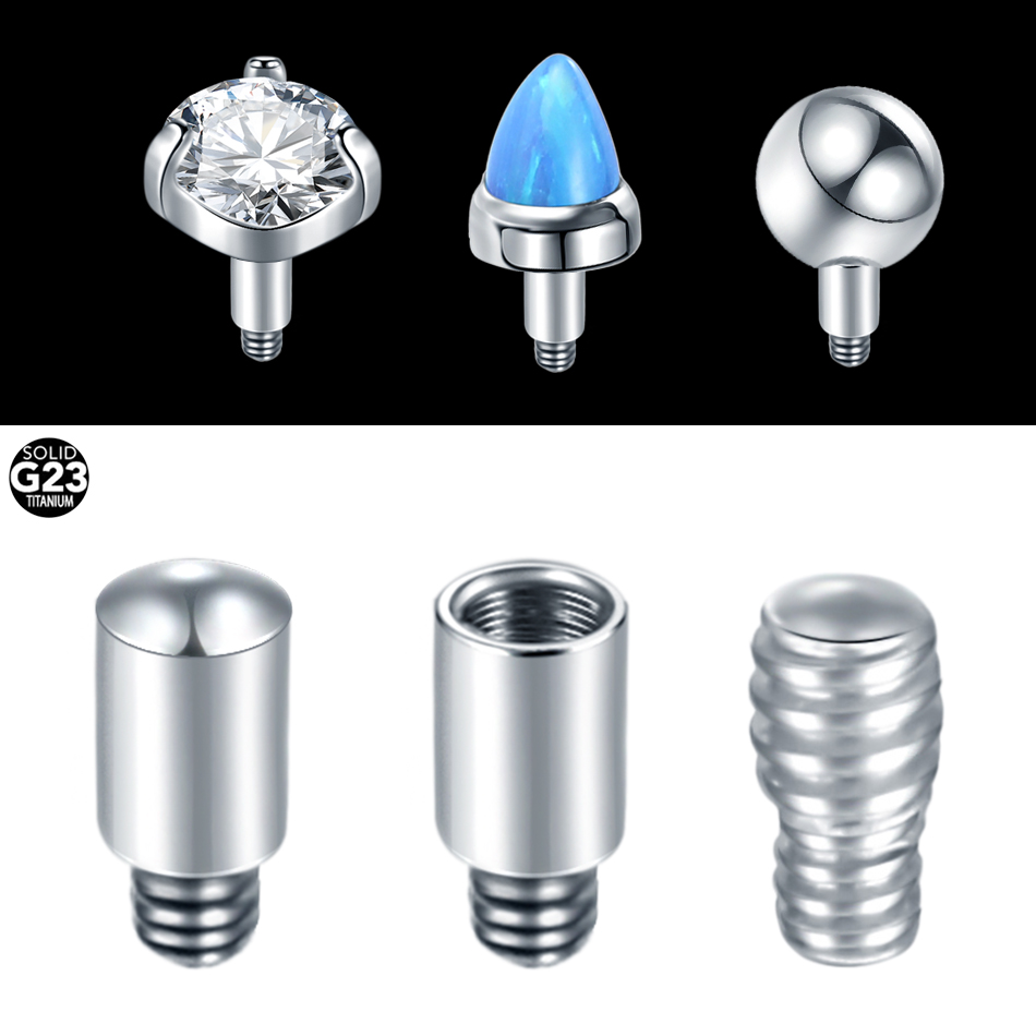 Body Jewelry Dermal - 1PC Titanium Micro Dermal Anchor Extension