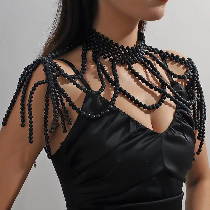 Body Jewelry Dress - 1 ZESTAW szal biżuteria na ciało