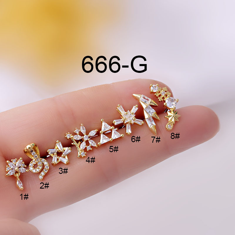Body Jewelry Trend - 1 sztuka Piercing ze stali nierdzewnej