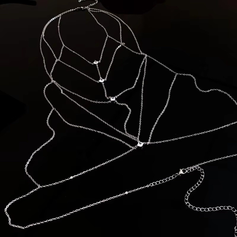 Body Jewelry Trend - Biżuteria na ciało Brokatowy łańcuszek na