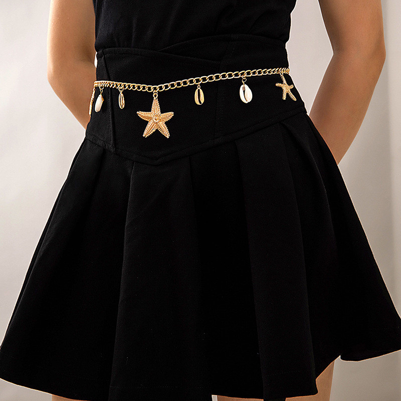 Body Jewelry Dress - Bohemian Metalowa Gwiazda Rozgwiazda Letnia Modna