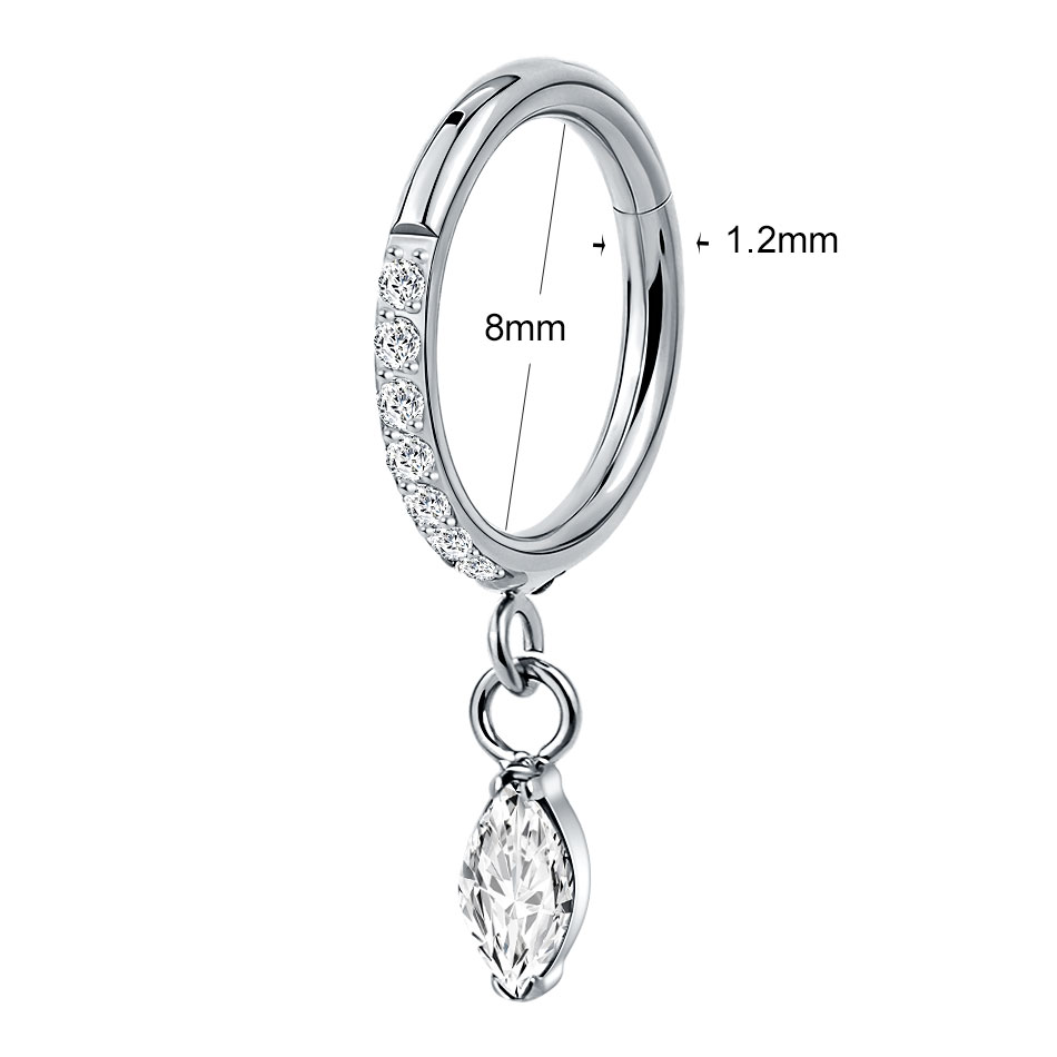 5 szt. Tytanowe kolczyki koła  – Body Jewelry Trend recenzja i cena