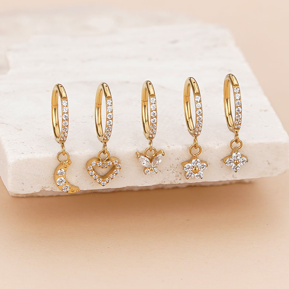 5 szt. Tytanowe kolczyki koła  – Body Jewelry Trend recenzja i cena