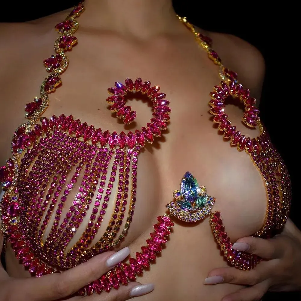 Rave różowy kryształowy wsporn – Body Jewelry Dress recenzja i cena