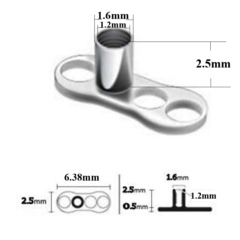 20 sztuk G23 stały tytan i sta – Body Jewelry Dermal recenzja i cena
