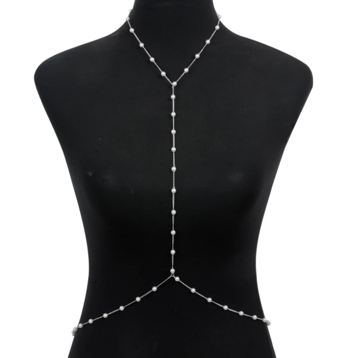 Elegancki łańcuszek z pereł na – Body Jewelry For Backless Dress recenzja i cena