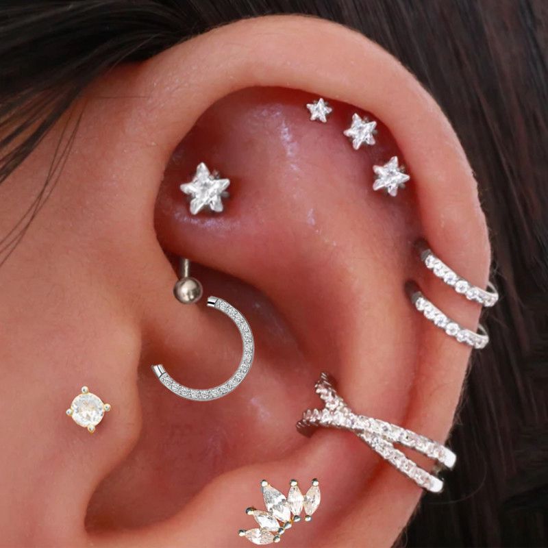 Helix Piercing Star Earrings W – Body Jewelry Trend recenzja i cena